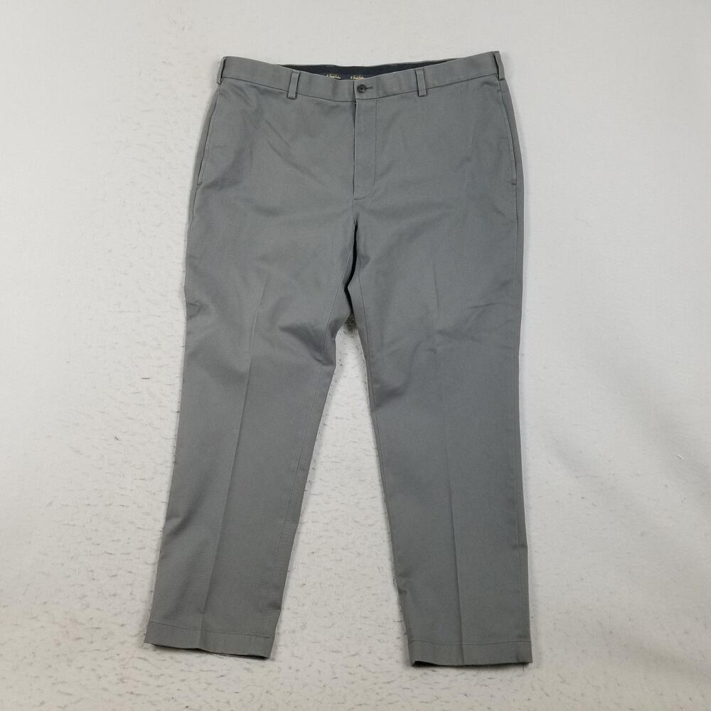 Brooks Brothers Pants Mens 40x30 Gray Advantage Chino Clark Stretch Casual